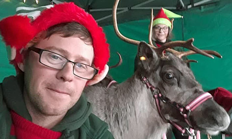 Festive Fishers Mobile Farm with Ben & his reindeer